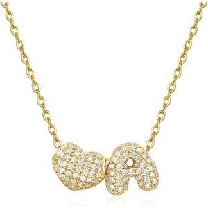 Gift-Ready Heart Initial Necklace for Women - Perfect for Any Occasion